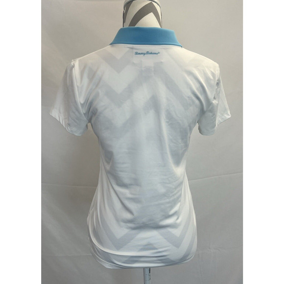 Tommy Bahama Womens Active Golf Light Blue Collar Short Sleeve Shirt Size Small - Picture 3 of 10